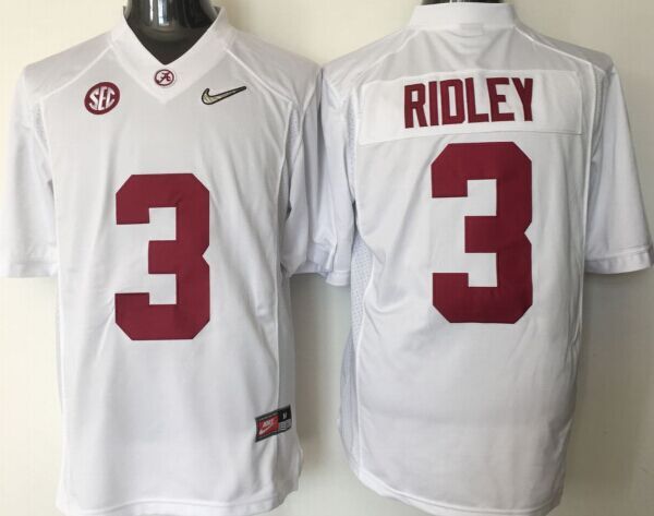 NCAA Youth Alabama Crimson Tide 3 Ridley white jerseys